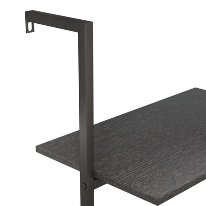 Ladderrek Met 5 Schappen 64X35X185 Cm Zwart