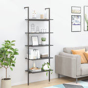 Ladderrek 64x35x185 cm zwart