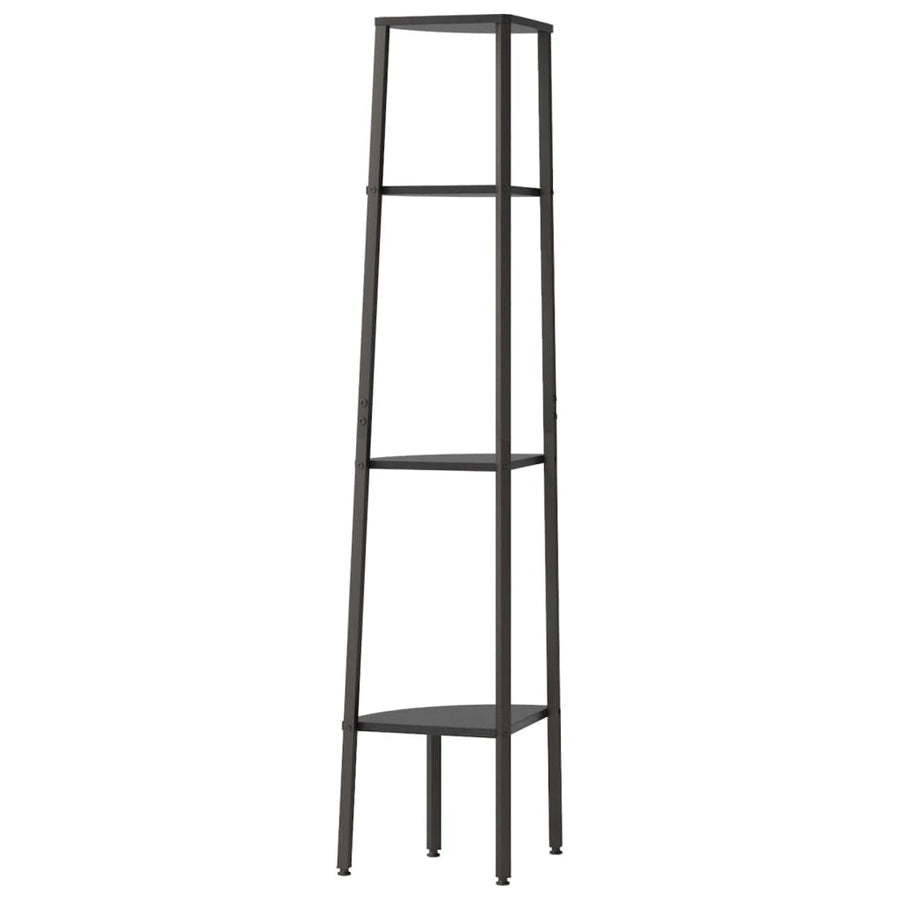 Hoekkastje Met 4 Schappen 45,5X31,5X150 Cm Zwart