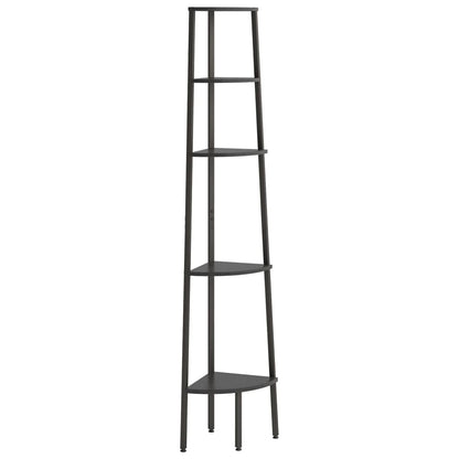 Hoekkastje Met 5 Schappen 45,5X31,5X180 Cm Zwart