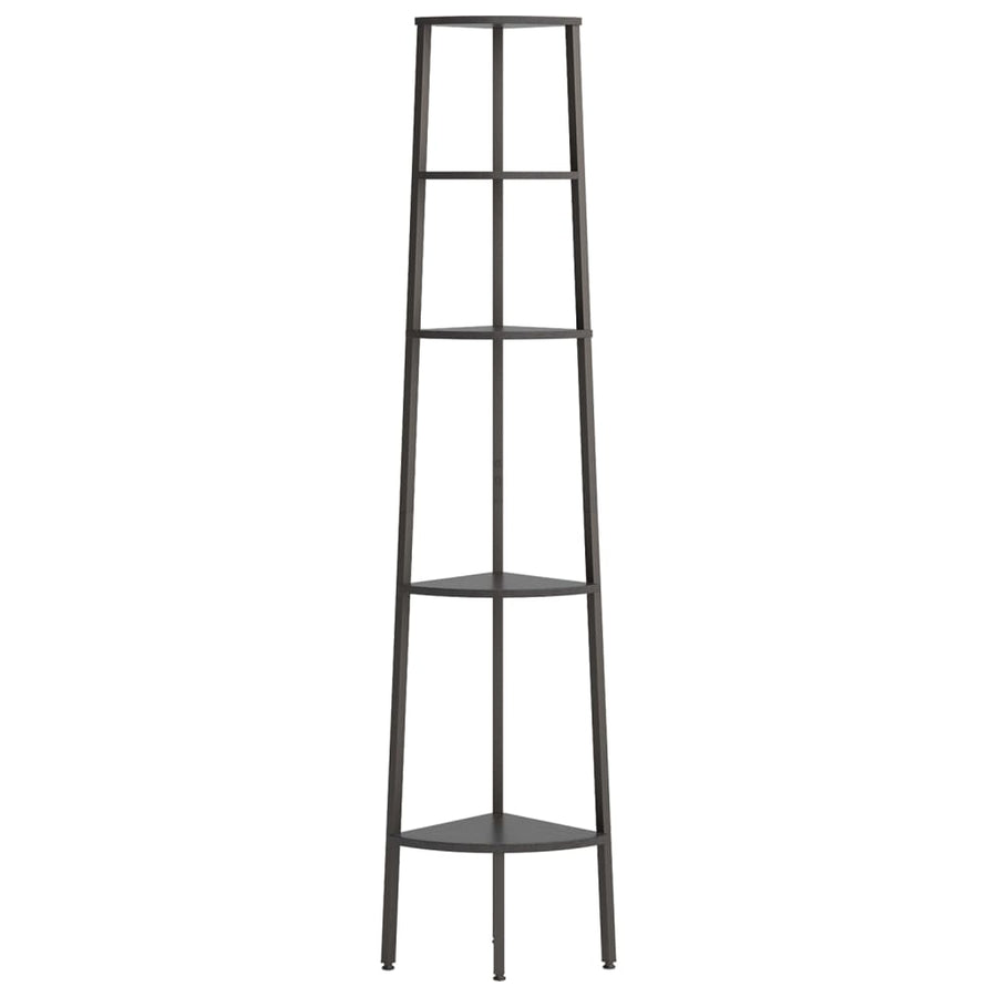 Hoekkastje Met 5 Schappen 45,5X31,5X180 Cm Zwart