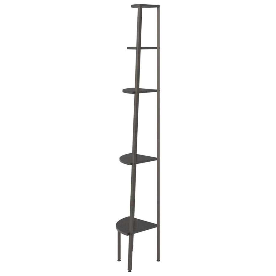 Hoekkastje Met 5 Schappen 45,5X31,5X180 Cm Zwart