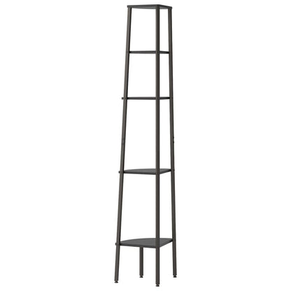 Hoekkastje Met 5 Schappen 45,5X31,5X180 Cm Zwart