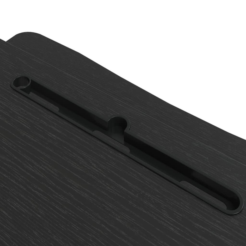 Bureau verstelbaar 60x40x(13-41,5) cm staal en bewerkt hout