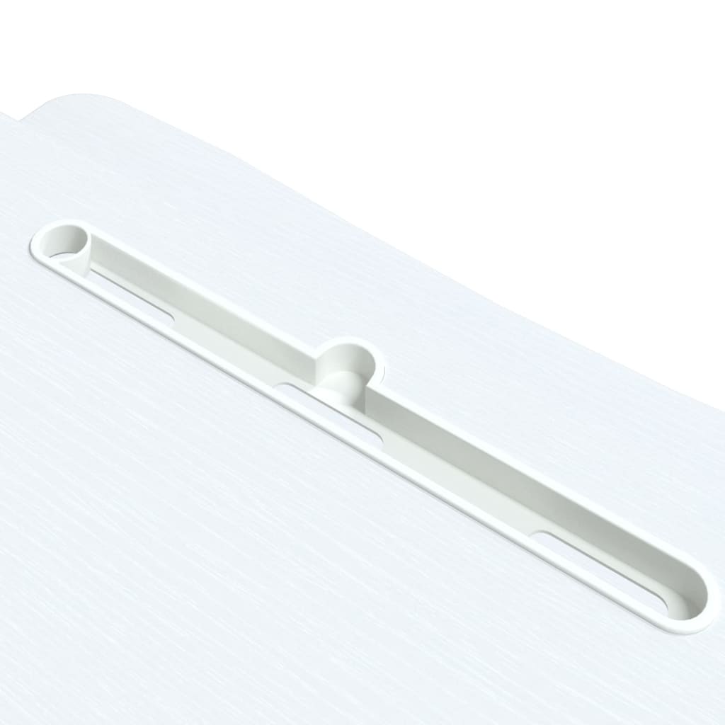 Bureau verstelbaar 90x40x(13-41,5) cm staal en bewerkt hout