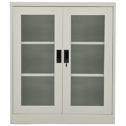 Kantoorkast Staal Lichtgrijs 90 x 40 x 105 cm Zonder plantenbak