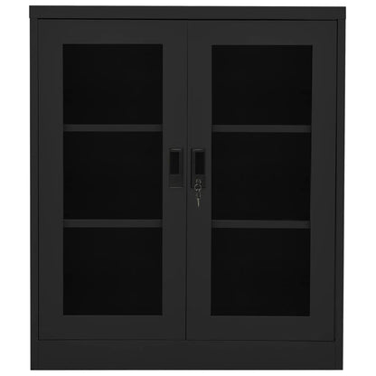 Kantoorkast Staal Kleurig Antraciet 90 x 40 x 105 cm