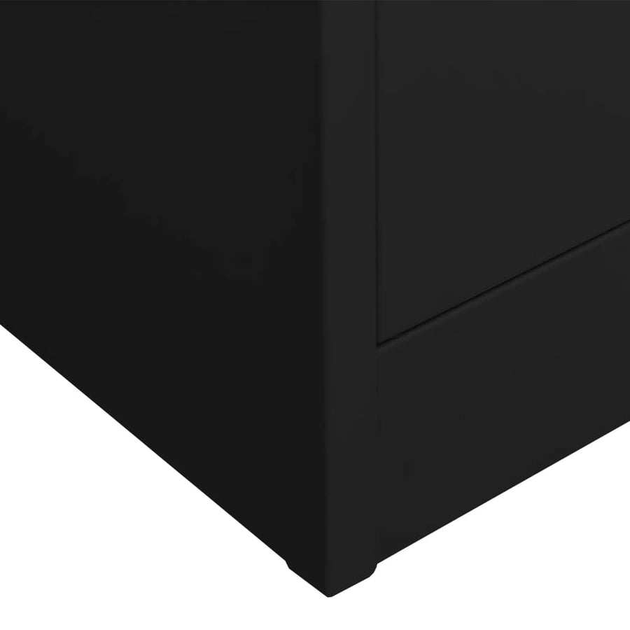 Kantoorkast 90X40X80 Cm Staal Zwart