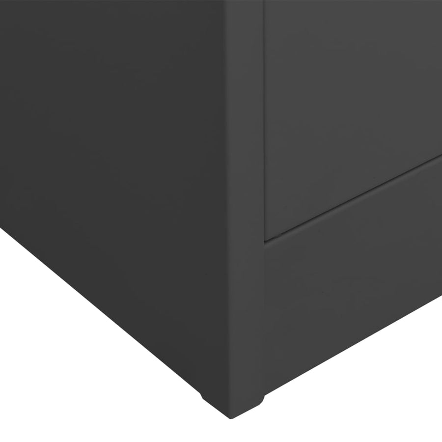 Kantoorkast 90X40X80 Cm Staal Kleurig Antraciet