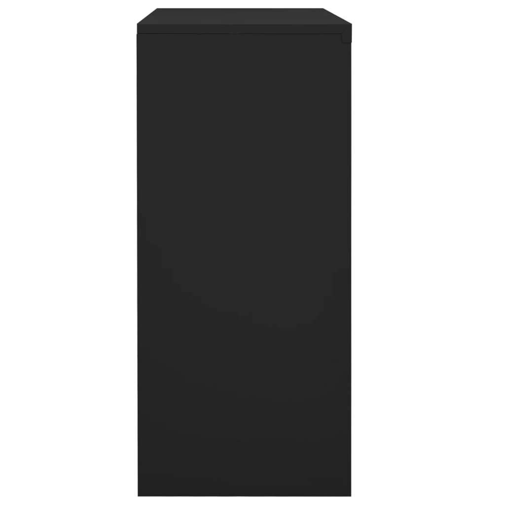Kantoorkast Met Schuifdeuren 90X40X90 Cm Staal Kleurig Antraciet Zonder plantenbak