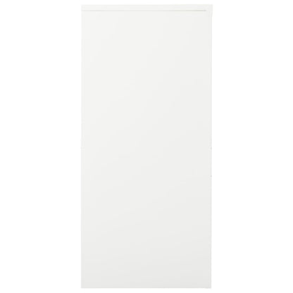 Roldeurkast 90X40X90 Cm Staal Wit Zonder plantenbak