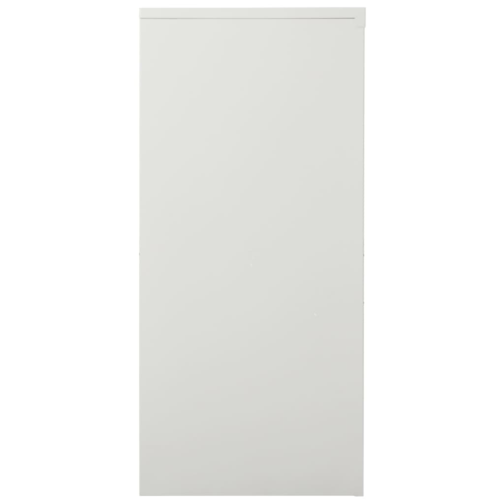 Roldeurkast 90X40X90 Cm Staal Lichtgrijs Zonder plantenbak