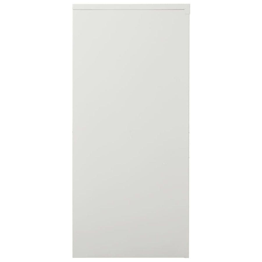 Roldeurkast 90X40X90 Cm Staal Lichtgrijs Zonder plantenbak