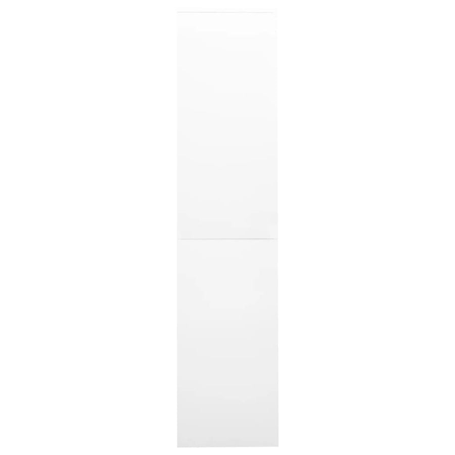 Kantoorkast Met Schuifdeuren 90X40X80 Cm Staal Wit