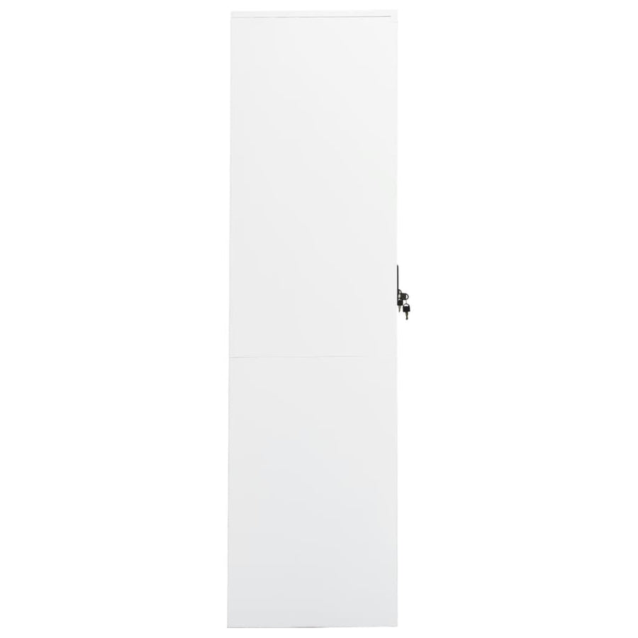 Kledingkast 80X50X80 Cm Staal Wit