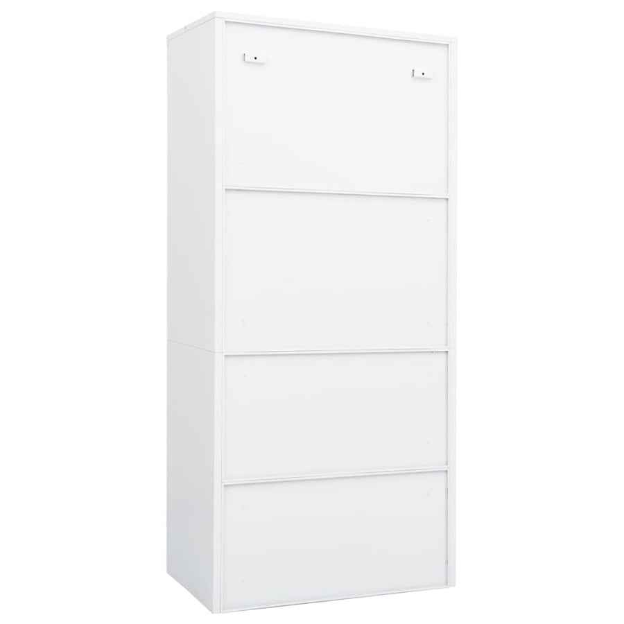 Kledingkast 80X50X80 Cm Staal Wit