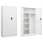 Lockerkast 90x40x180 cm staal wit wandmontage
