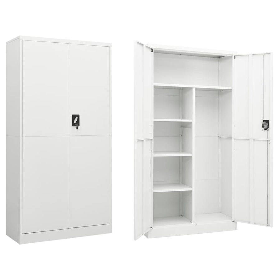 Lockerkast 90X40X180 Cm Staal Lichtgrijs