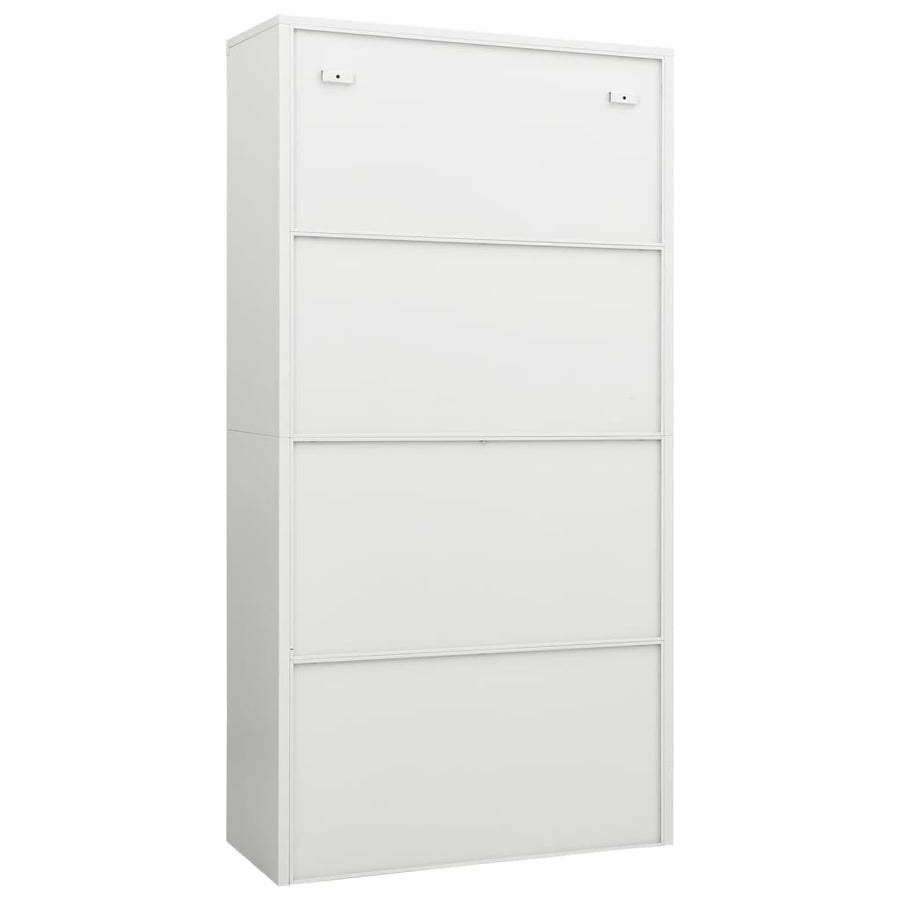 Lockerkast 90x40x180 cm staal wit Wit