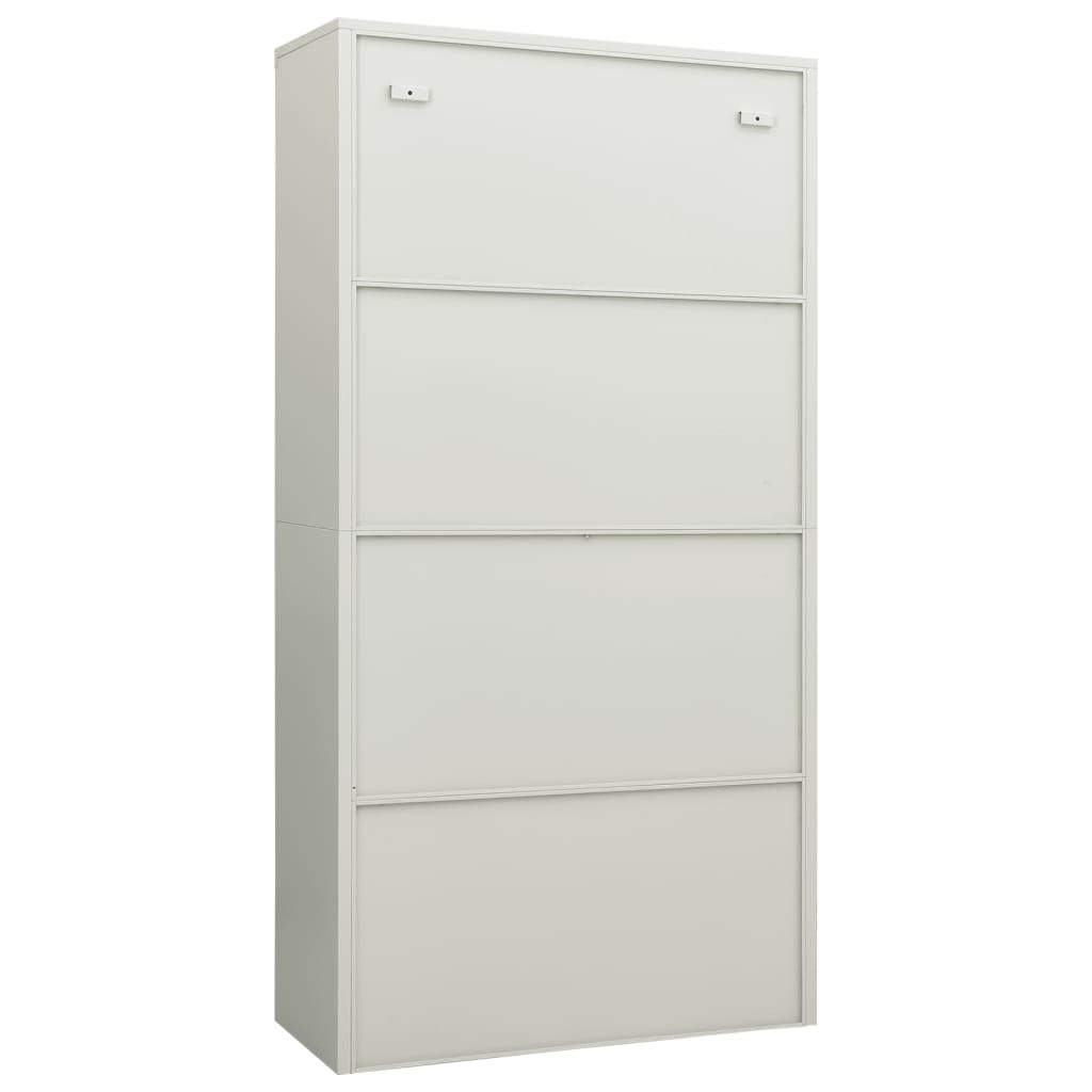 Lockerkast 90X40X80 Cm Staal Lichtgrijs