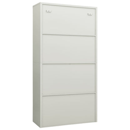 Lockerkast 90X40X80 Cm Staal Lichtgrijs
