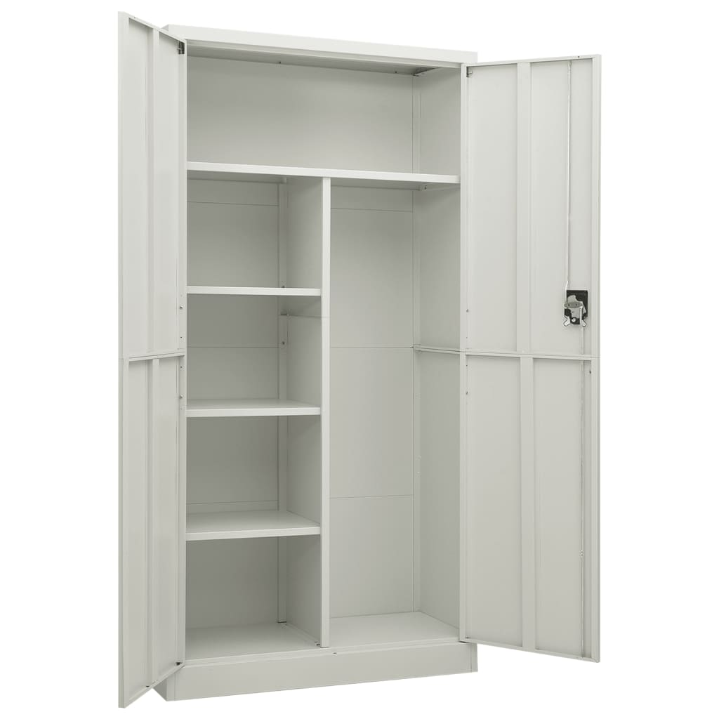 Lockerkast 90X40X80 Cm Staal Lichtgrijs