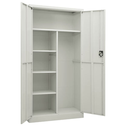 Lockerkast 90X40X80 Cm Staal Lichtgrijs