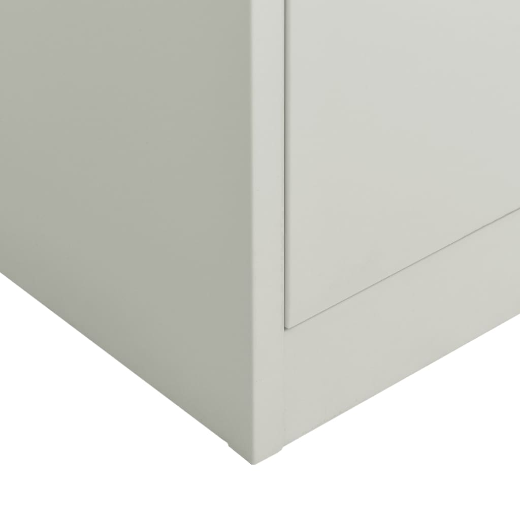 Lockerkast 90X40X80 Cm Staal Lichtgrijs