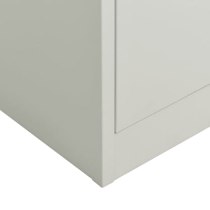 Lockerkast 90X40X80 Cm Staal Lichtgrijs