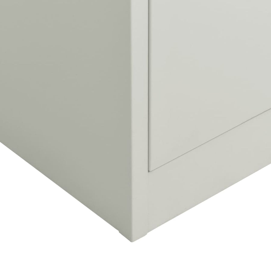Lockerkast 90X40X80 Cm Staal Lichtgrijs