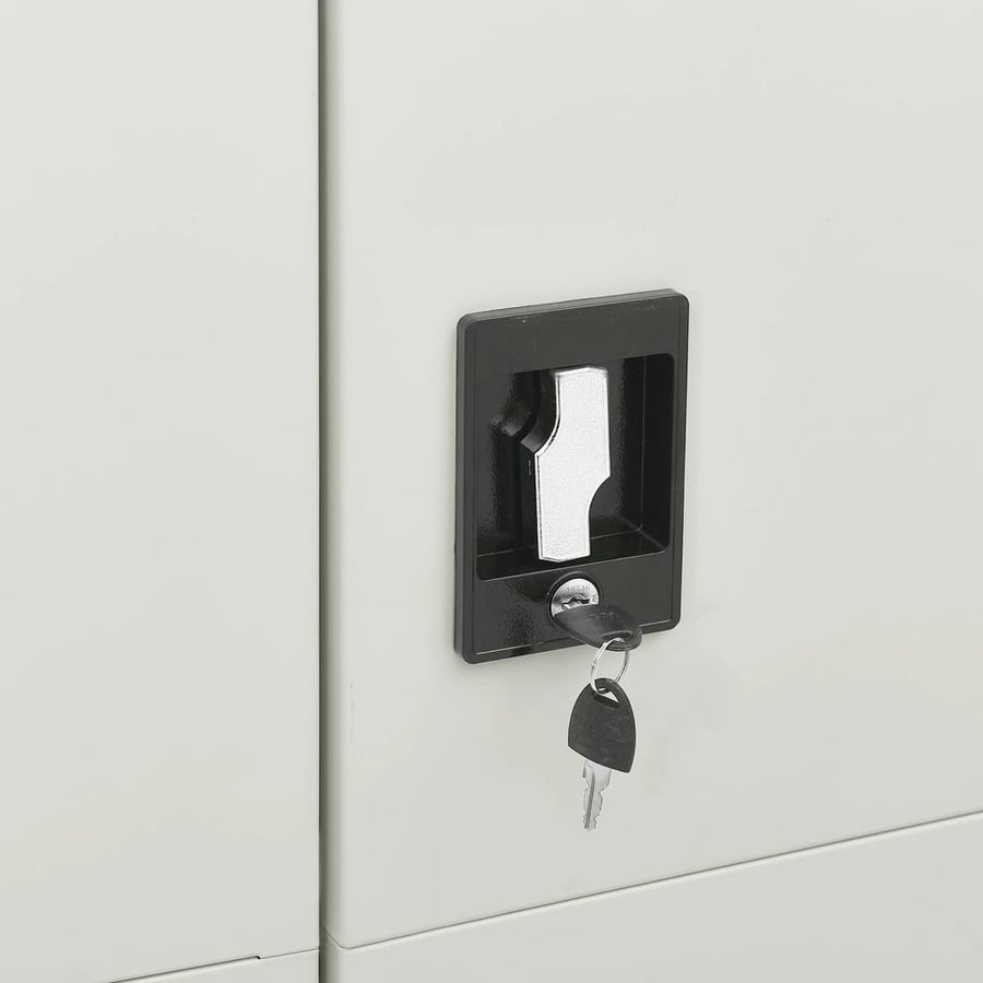Lockerkast 90X40X80 Cm Staal Lichtgrijs