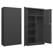 Lockerkast 90x40x180 cm staal antraciet