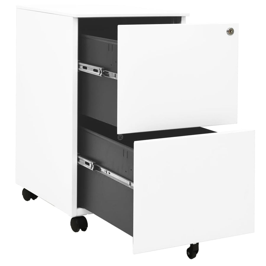 Ladeblok Verrijdbaar 39X45X67 Cm Staal Wit