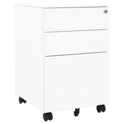 Mobile pedestal 39x45x60 cm steel white