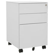 Mobile pedestal 39x45x60 cm steel light gray