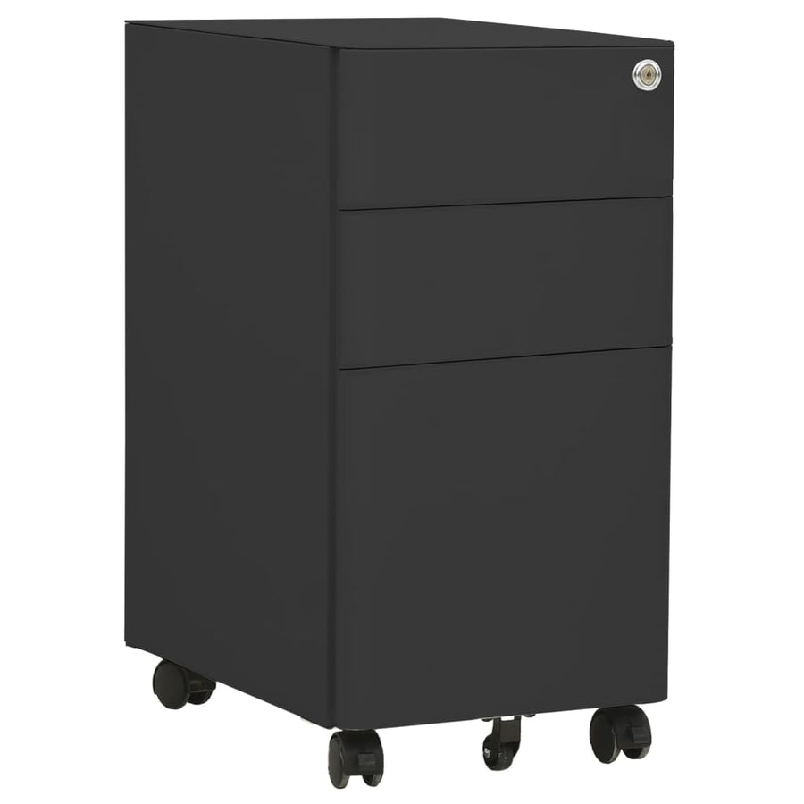 Ladeblok Verrijdbaar 30X45X59 Cm Staal Kleurig Antraciet