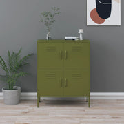 Storage cabinet 80x35x101.5 cm steel olive green