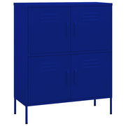 Storage cabinet 80x35x101.5 cm steel navy blue