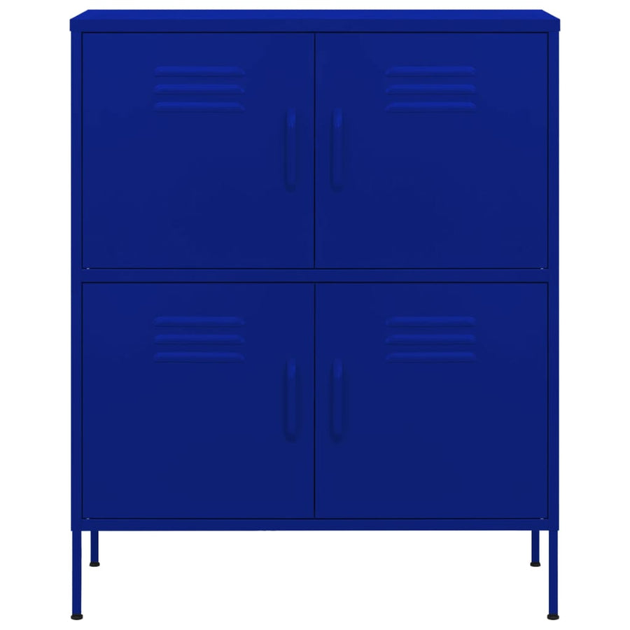 Opbergkast 80X35X0,5 Cm Staal Marineblauw