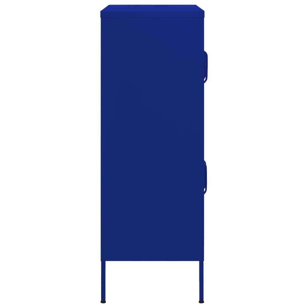 Opbergkast 80X35X0,5 Cm Staal Marineblauw