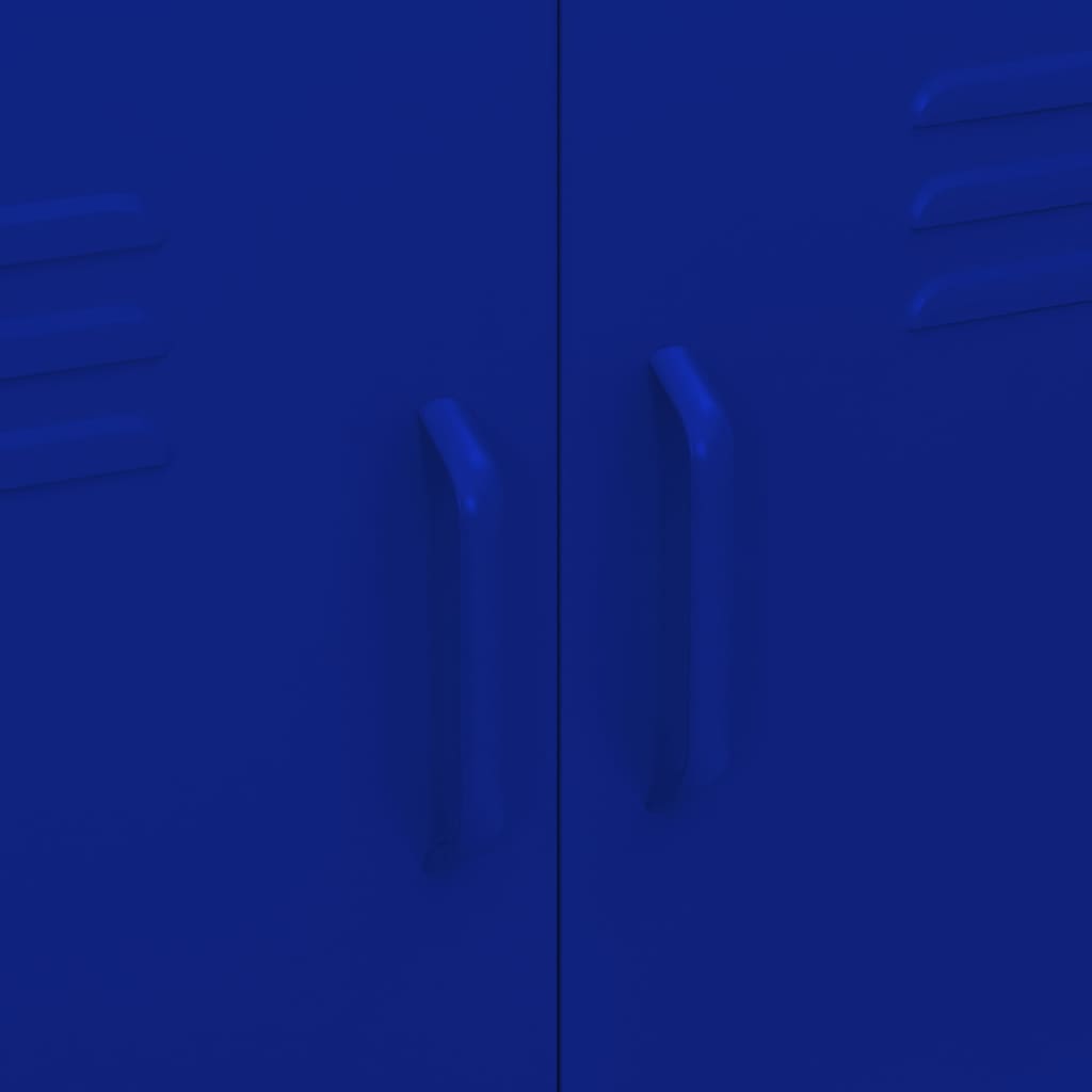 Opbergkast 80X35X0,5 Cm Staal Marineblauw
