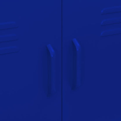 Opbergkast 80X35X0,5 Cm Staal Marineblauw