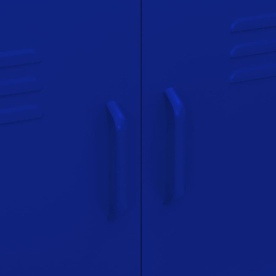 Opbergkast 80X35X0,5 Cm Staal Marineblauw