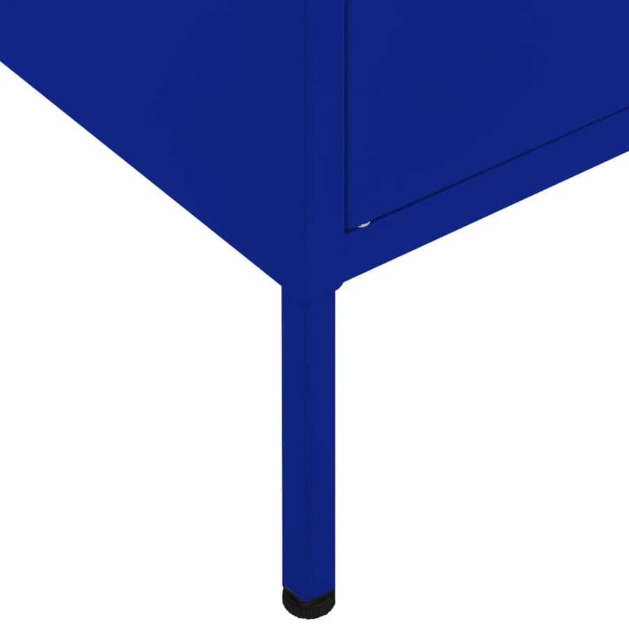 Opbergkast 80X35X0,5 Cm Staal Marineblauw