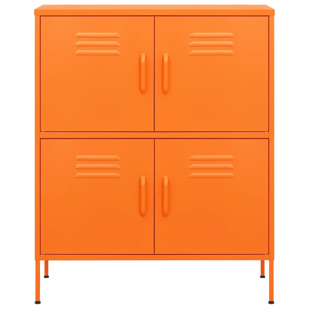 Opbergkast 80X35X0,5 Cm Staal Oranje orange