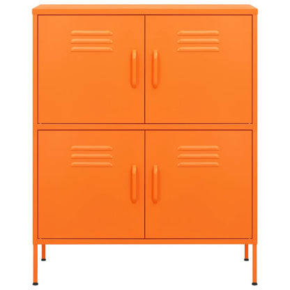 Opbergkast 80X35X0,5 Cm Staal Oranje orange