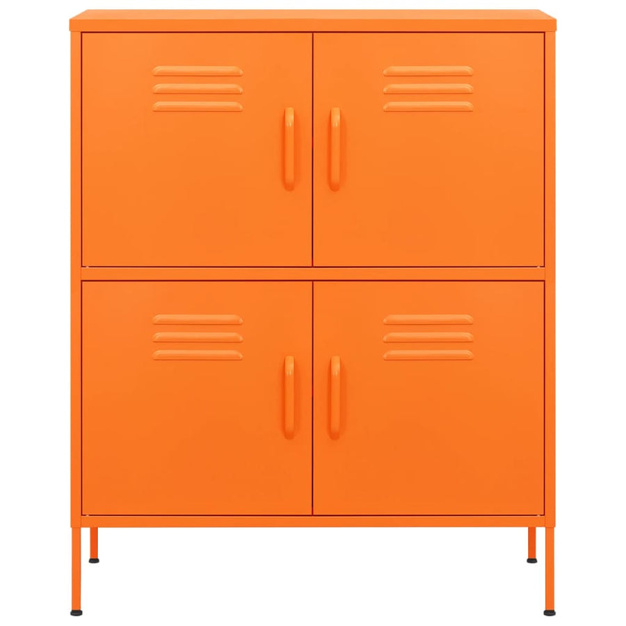 Opbergkast 80X35X0,5 Cm Staal Oranje orange