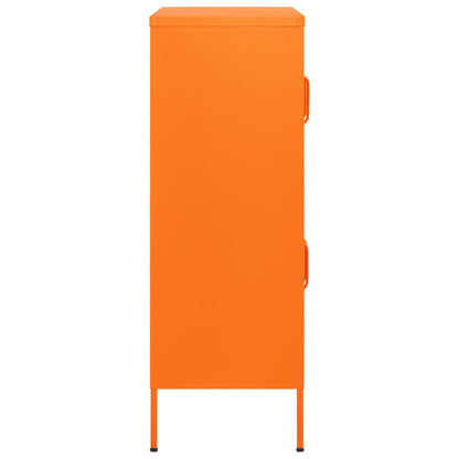 Opbergkast 80X35X0,5 Cm Staal Oranje orange