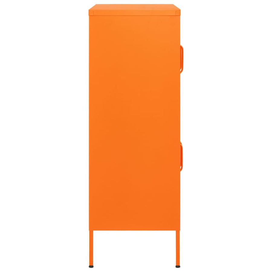 Opbergkast 80X35X0,5 Cm Staal Oranje orange