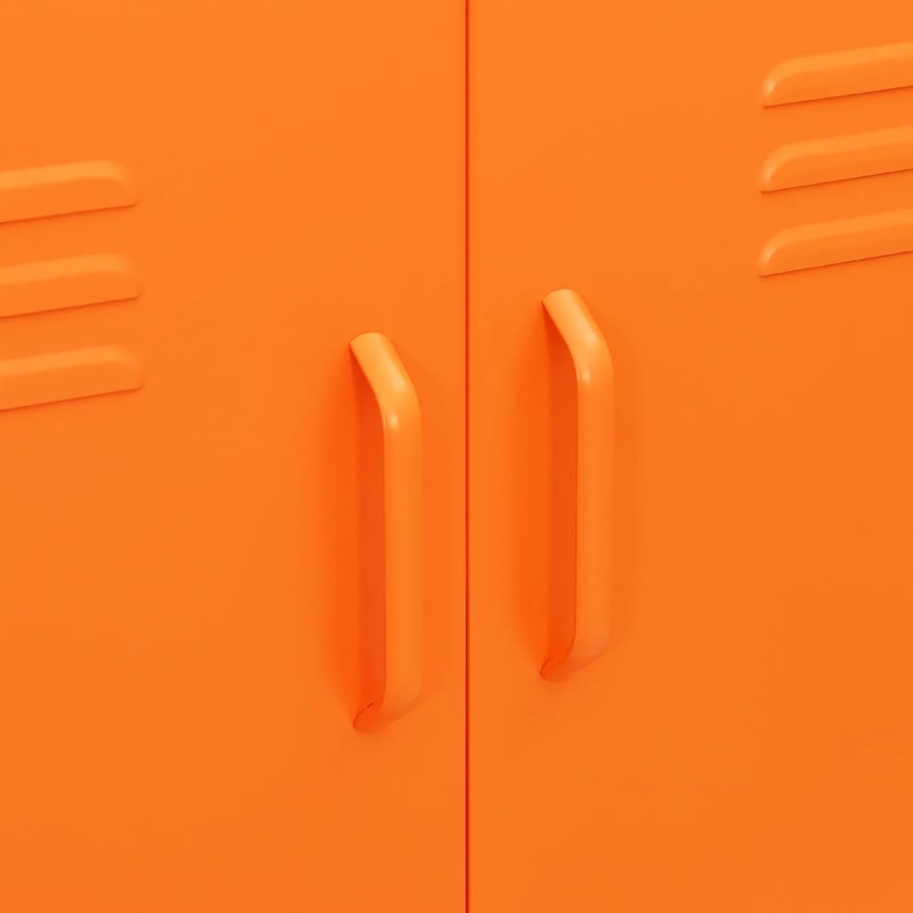 Opbergkast 80X35X0,5 Cm Staal Oranje orange